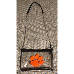 Clemson clear purse